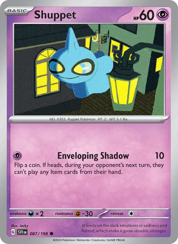 Carta Shuppet 087/198 de Scarlet & Violet