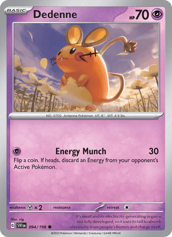 Carta Dedenne 094/198 de Scarlet & Violet