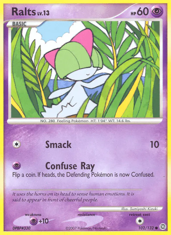 Carta Ralts 102/132 de Secret Wonders