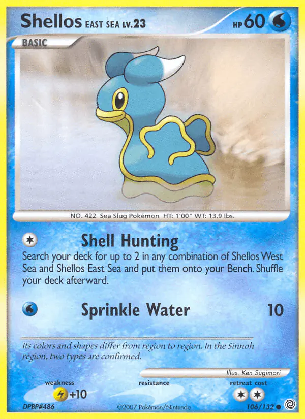 Carta Shellos East Sea 106/132 de Secret Wonders