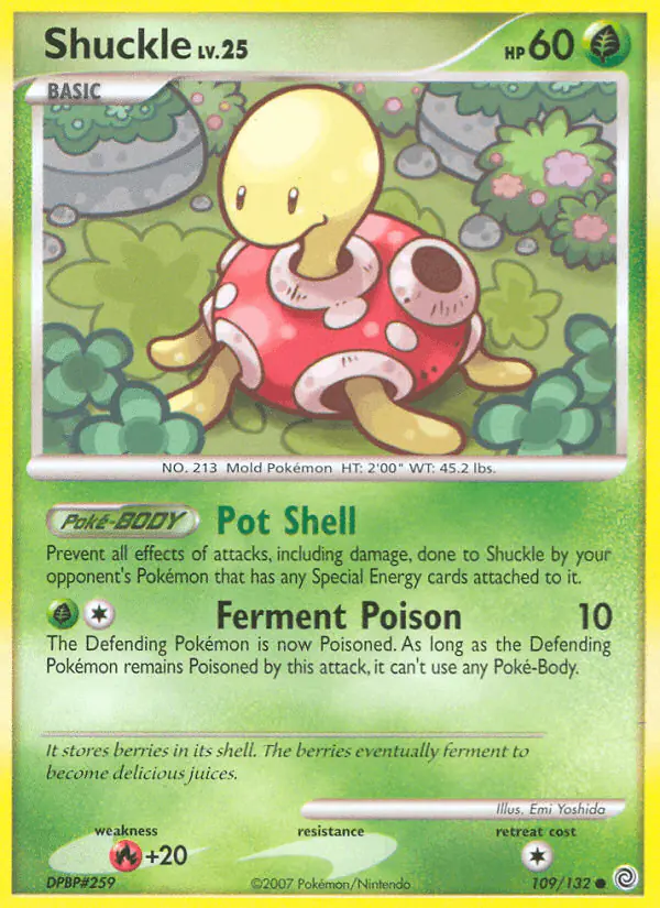 Carta Shuckle 109/132 de Secret Wonders