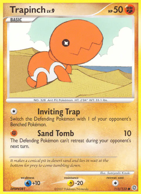 Carta Trapinch 115/132 de Secret Wonders