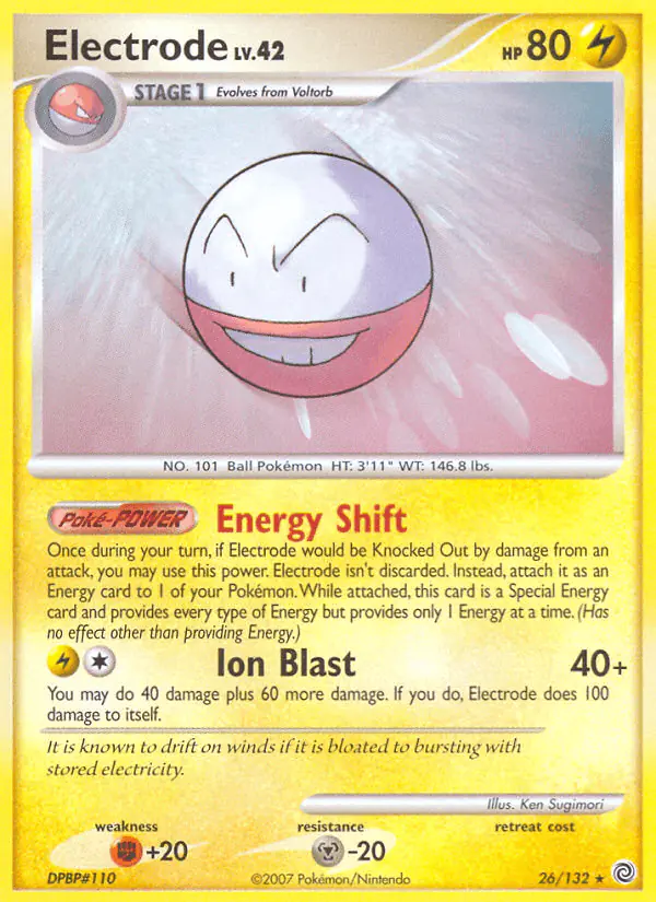 Carta Electrode 26/132 de Secret Wonders