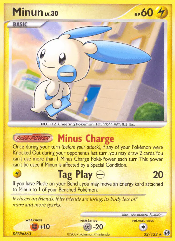 Carta Minun 32/132 de Secret Wonders