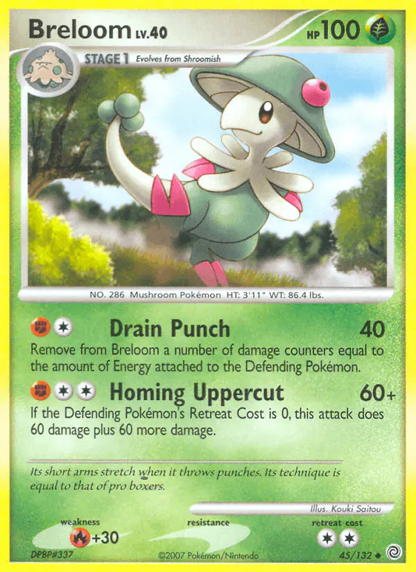 Carta Breloom 45/132 de Secret Wonders