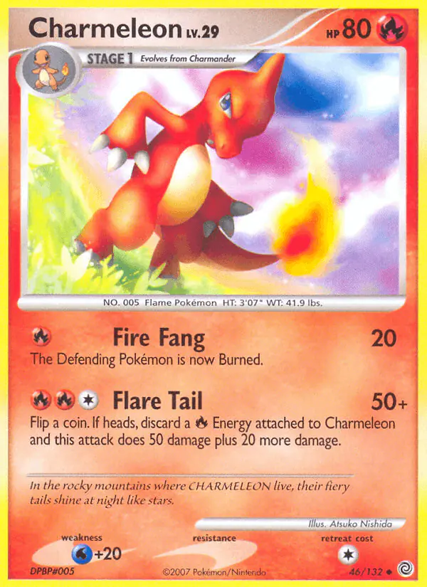 Carta Charmeleon 46/132 de Secret Wonders