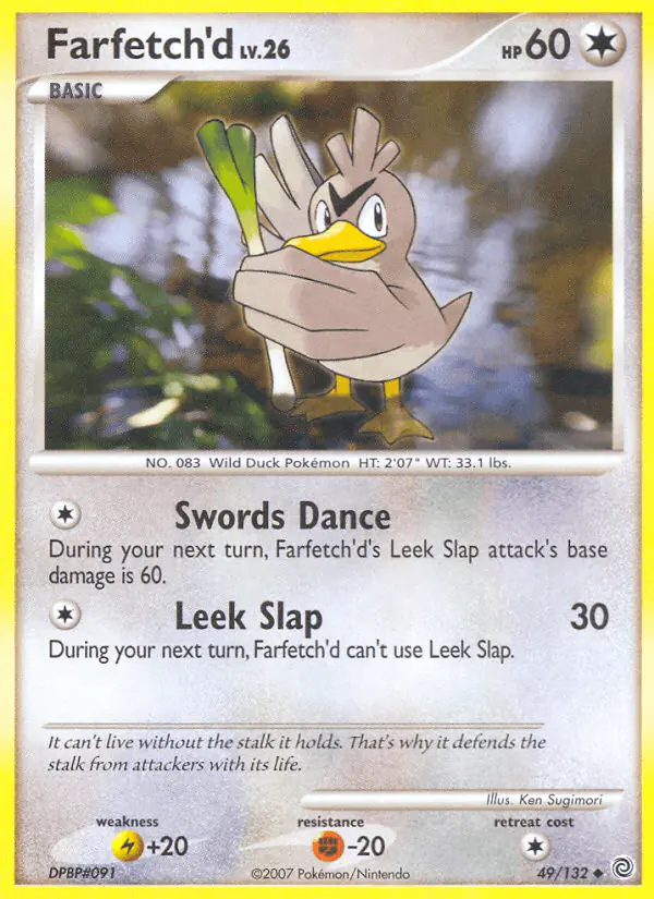 Carta Farfetch'd 49/132 de Secret Wonders