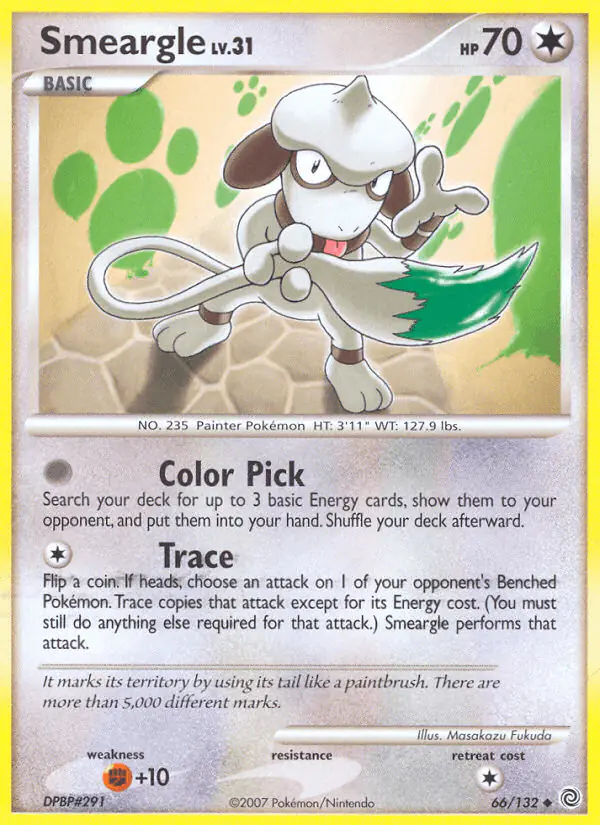 Carta Smeargle 66/132 de Secret Wonders