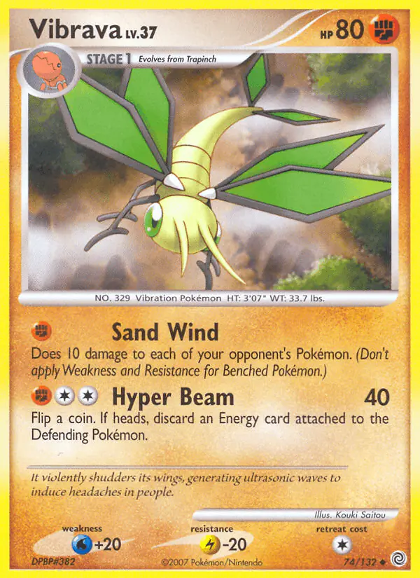 Carta Vibrava 74/132 de Secret Wonders