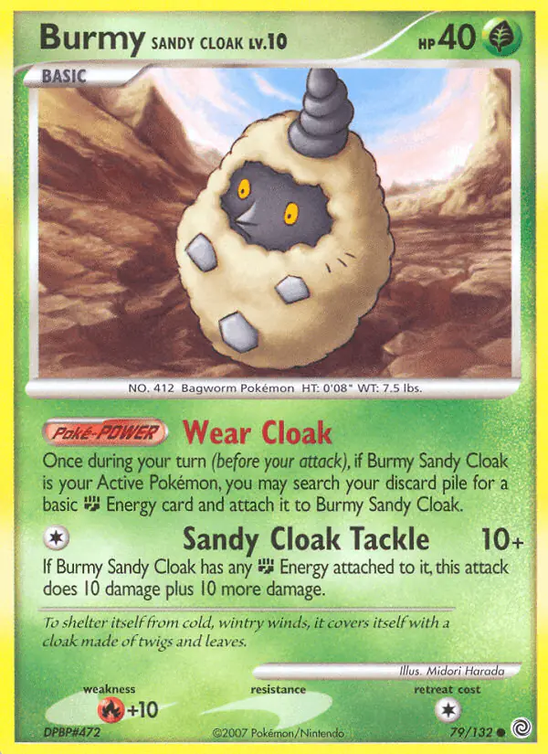 Carta Burmy Sandy Cloak 79/132 de Secret Wonders