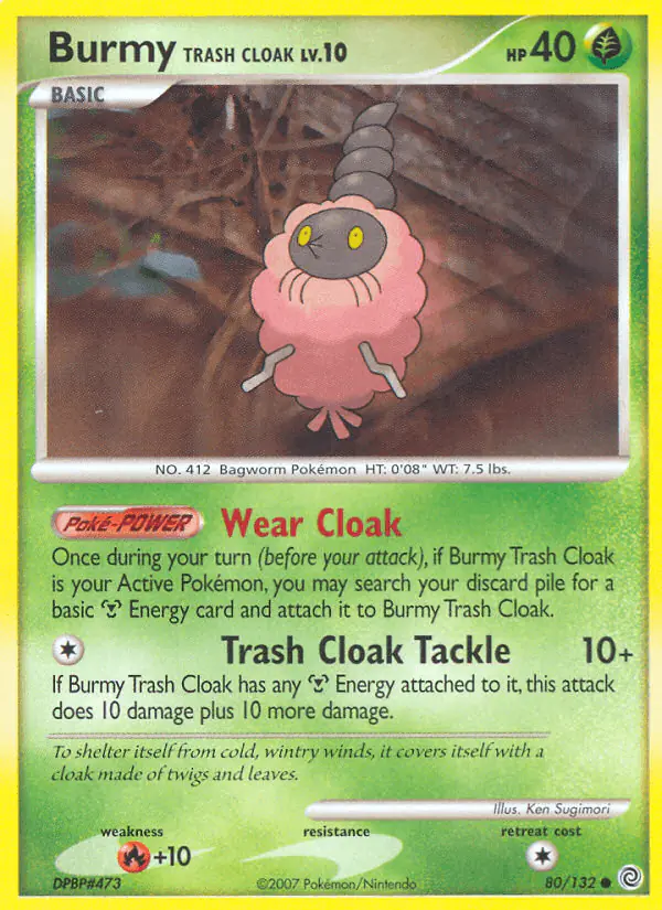 Carta Burmy Trash Cloak 80/132 de Secret Wonders