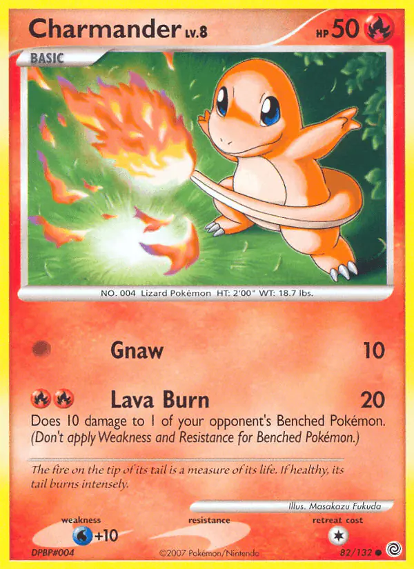 Carta Charmander 82/132 de Secret Wonders