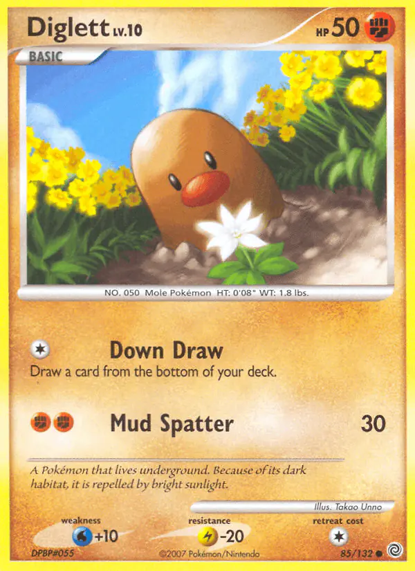 Carta Diglett 85/132 de Secret Wonders