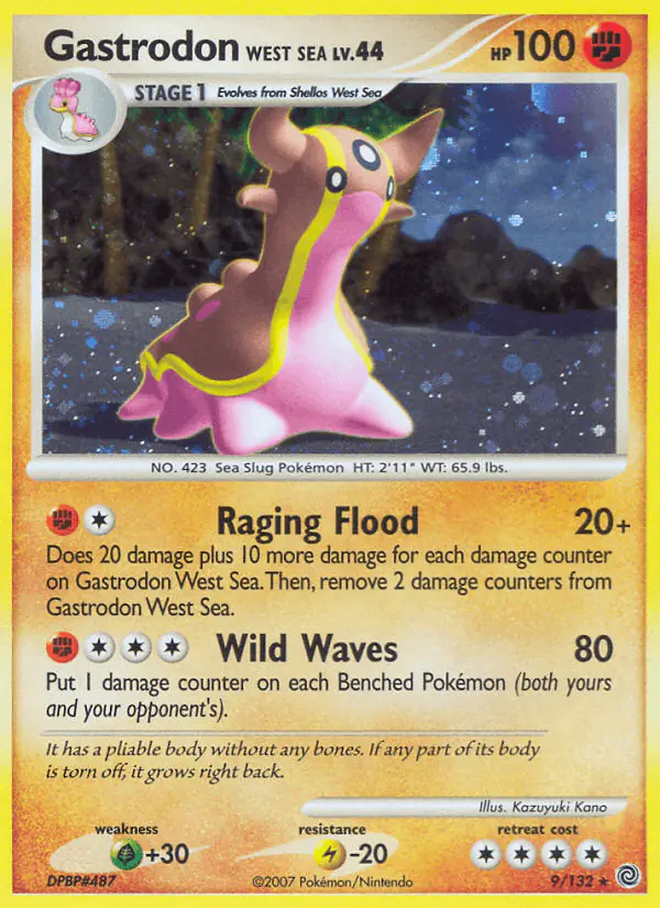 Carta Gastrodon West Sea 9/132 de Secret Wonders