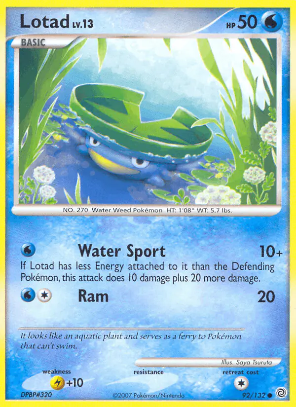 Carta Lotad 92/132 de Secret Wonders