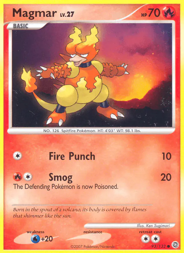 Carta Magmar 93/132 de Secret Wonders