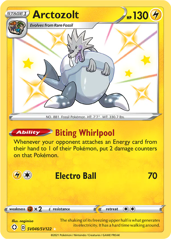 Carta Arctozolt SV046 de Shining Fates Shiny Vault