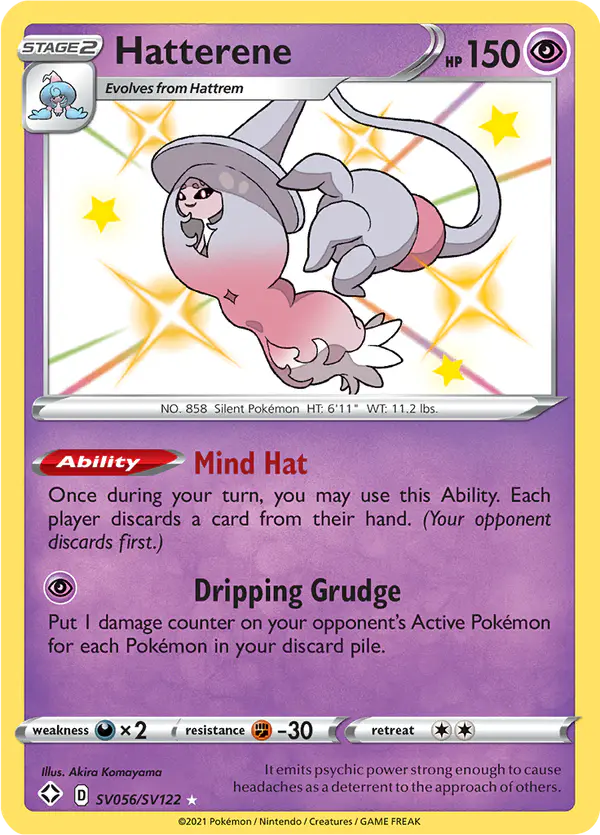 Carta Hatterene SV056 de Shining Fates Shiny Vault