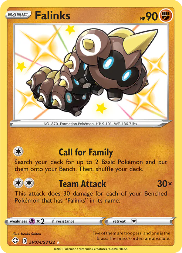 Carta Falinks SV074 de Shining Fates Shiny Vault