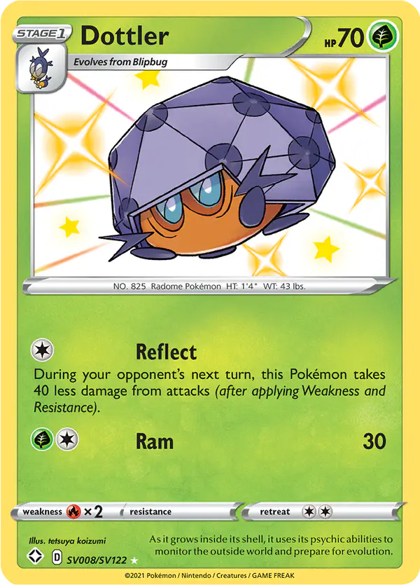 Carta Dottler SV008 de Shining Fates Shiny Vault