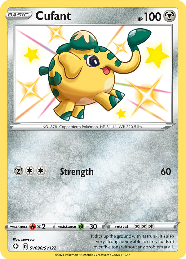 Carta Cufant SV090 de Shining Fates Shiny Vault