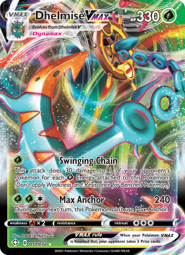 Carta Dhelmise VMAX 010/072 de Shining Fates