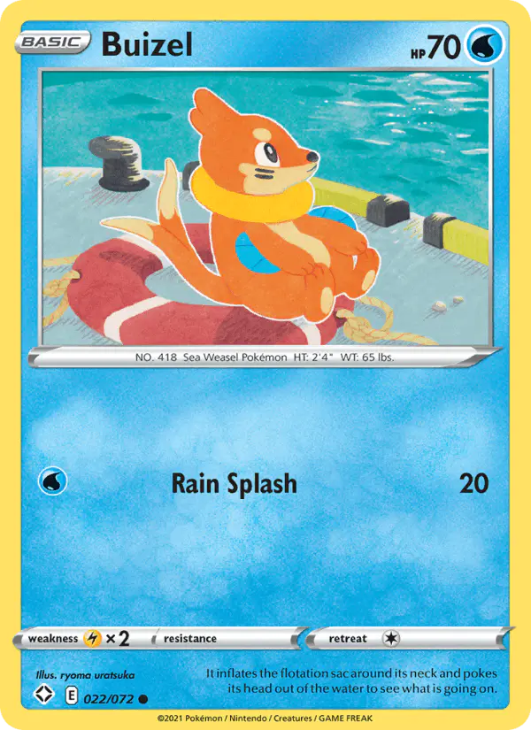 Carta Buizel 022/072 de Shining Fates