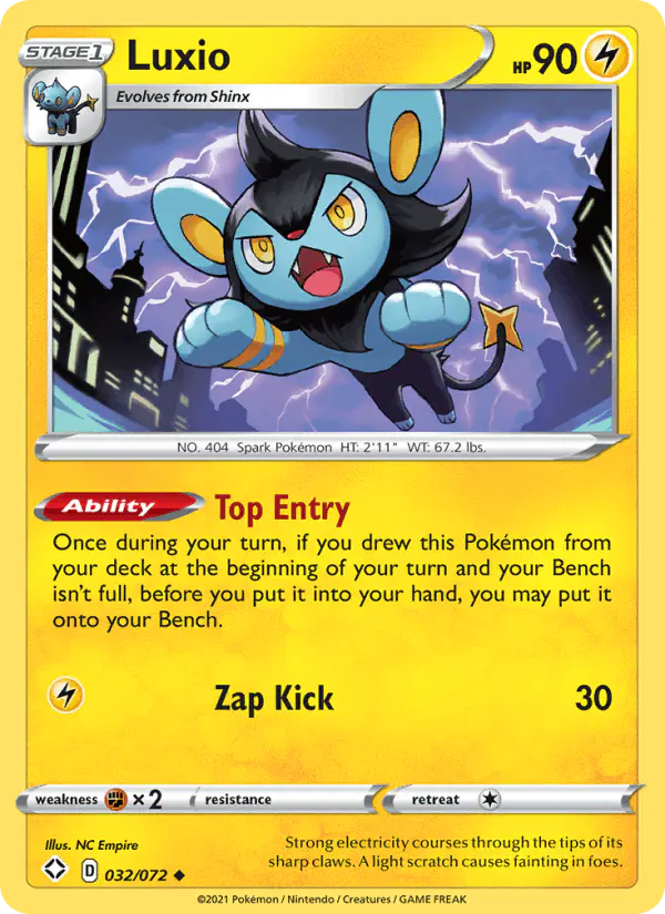 Carta Luxio 032/072 de Shining Fates