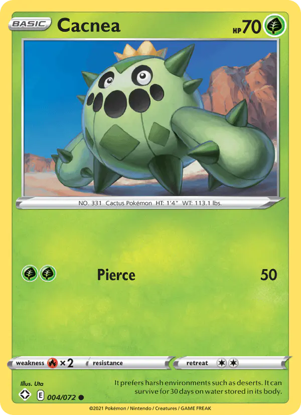 Carta Cacnea 004/072 de Shining Fates