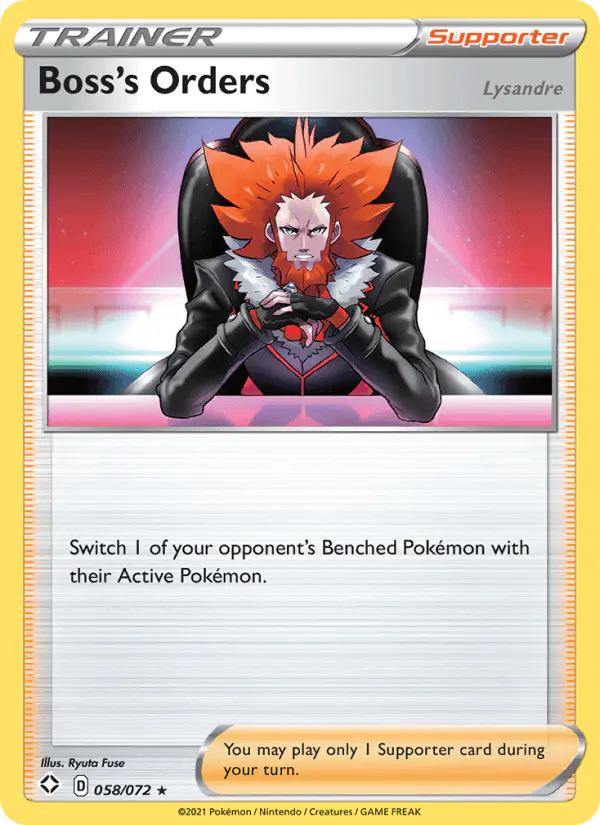 Carta Boss's Orders (Lysandre) 058/072 de Shining Fates