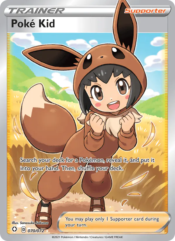Carta Poké Kid 070/072 de Shining Fates