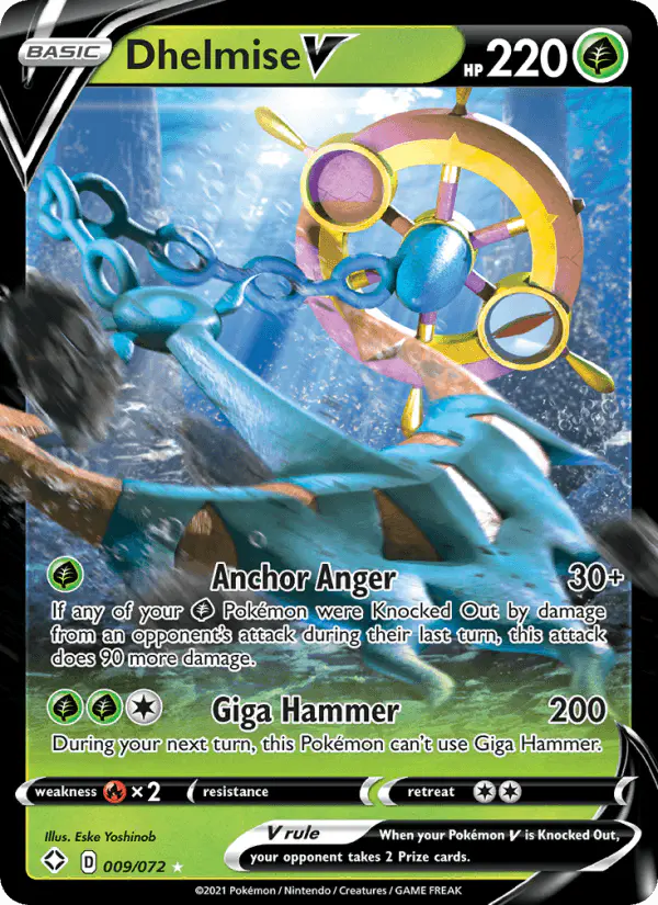 Carta Dhelmise V 009/072 de Shining Fates