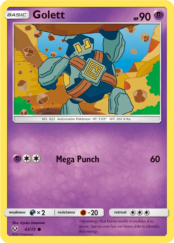 Carta Golett 43/73 de Shining Legends