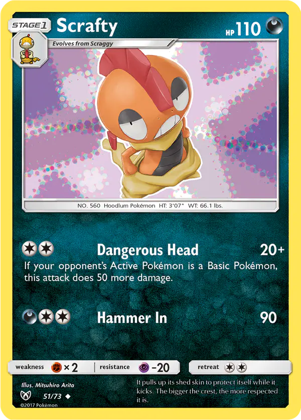 Carta Scrafty 51/73 de Shining Legends