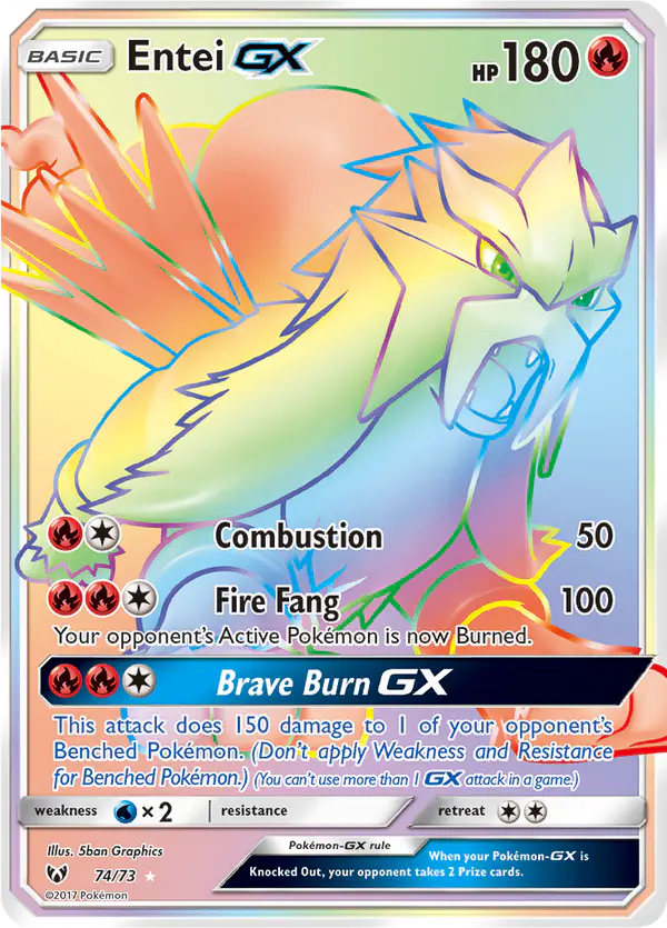 Carta Entei GX 74/73 de Shining Legends