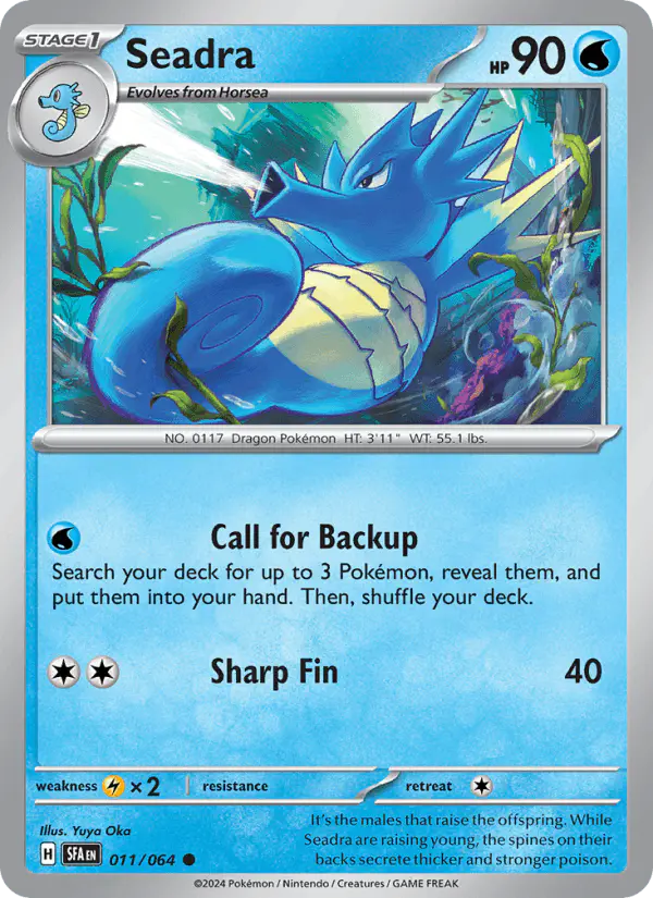 Carta Seadra 011/064 de Shrouded Fable