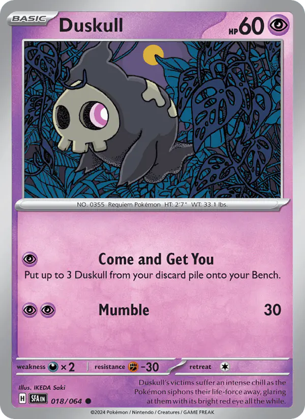 Carta Duskull 018/064 de Shrouded Fable