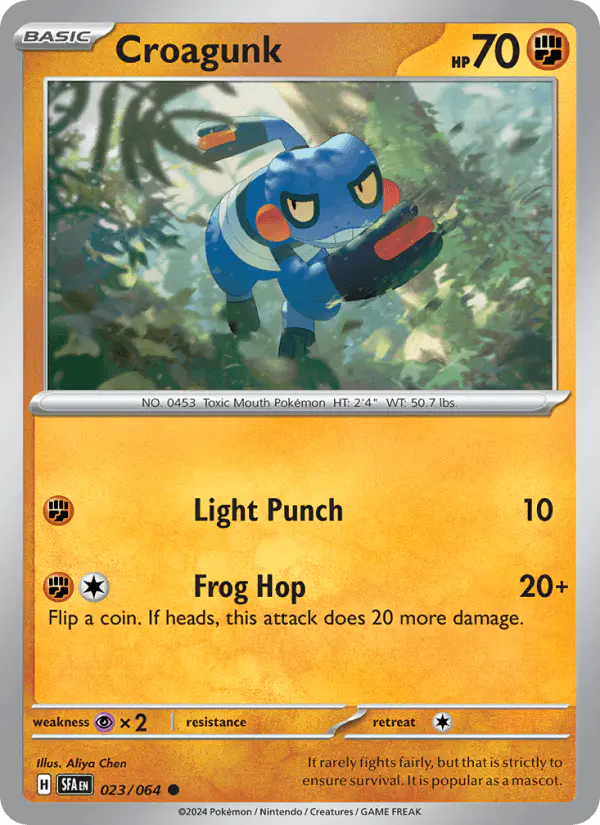 Carta Croagunk 023/064 de Shrouded Fable