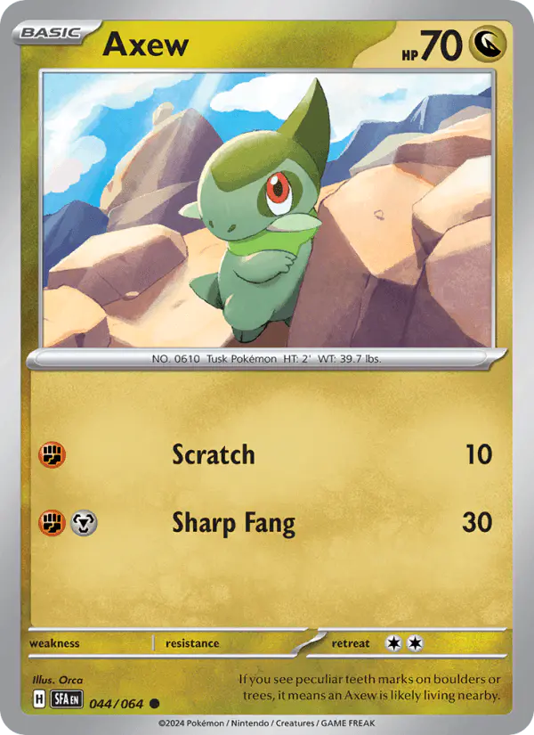 Carta Axew 044/064 de Shrouded Fable