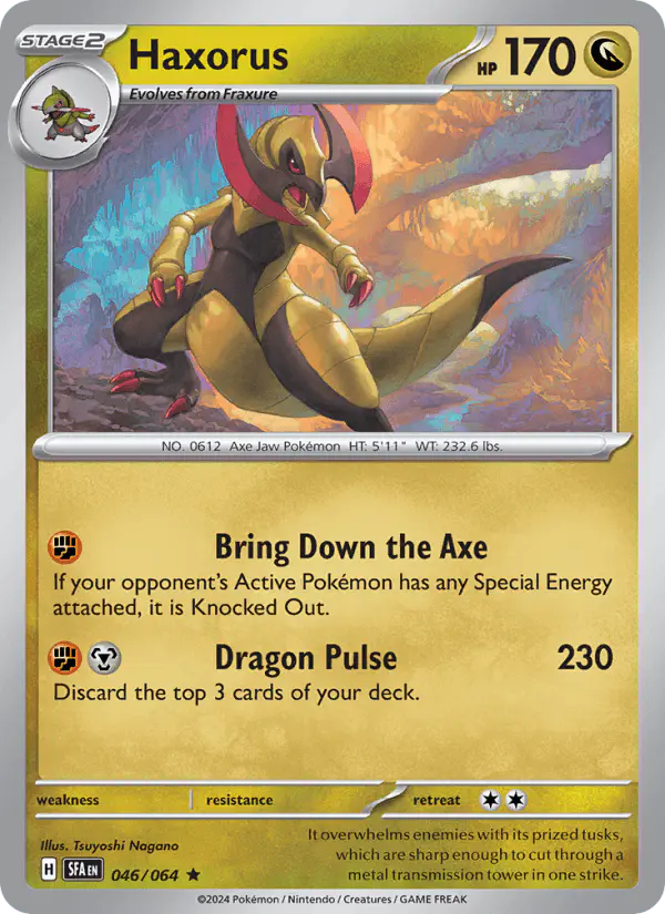 Carta Haxorus 046/064 de Shrouded Fable