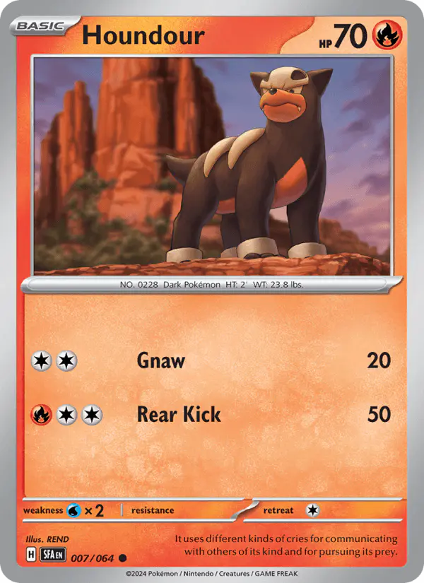 Carta Houndour 007/064 de Shrouded Fable
