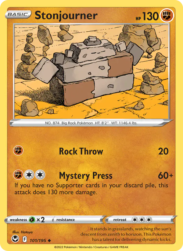 Carta Stonjourner 101/195 de Silver Tempest