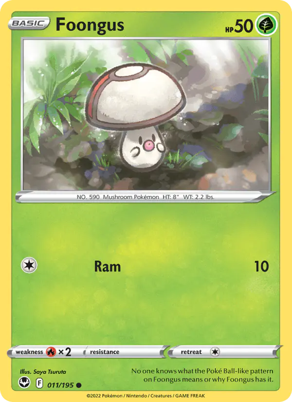 Carta Foongus 011/195 de Silver Tempest