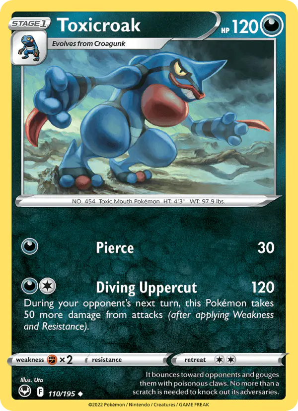Carta Toxicroak 110/195 de Silver Tempest