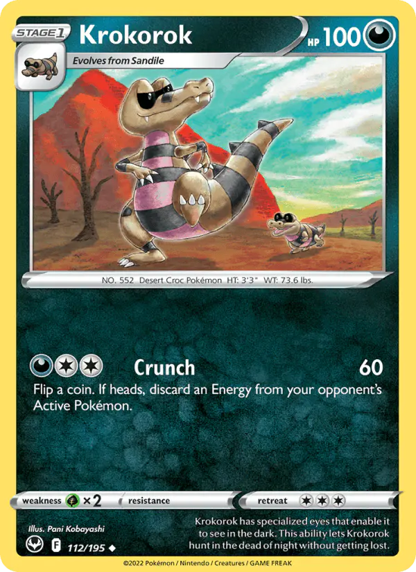 Carta Krokorok 112/195 de Silver Tempest