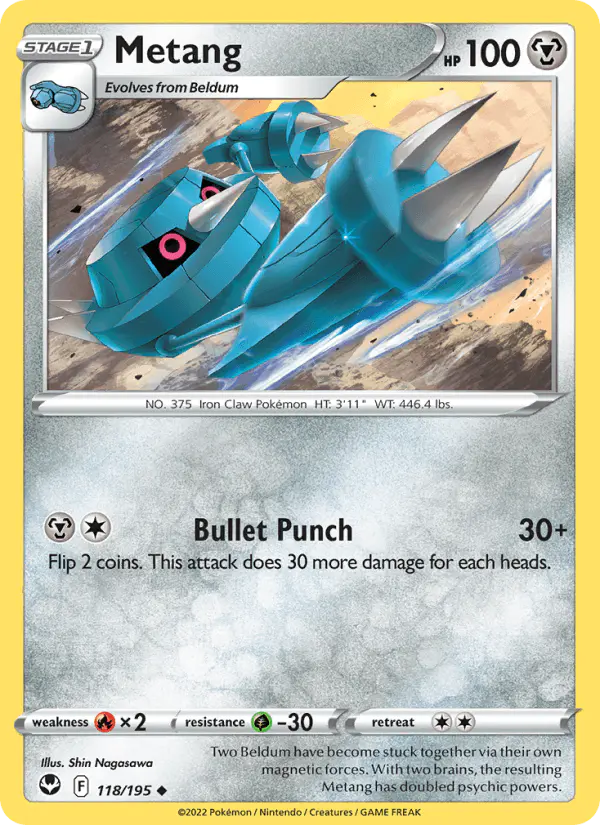 Carta Metang 118/195 de Silver Tempest