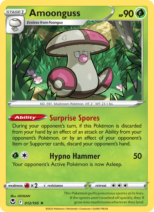 Carta Amoonguss 012/195 de Silver Tempest
