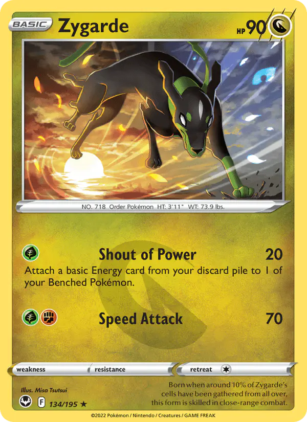 Carta Zygarde 134/195 de Silver Tempest