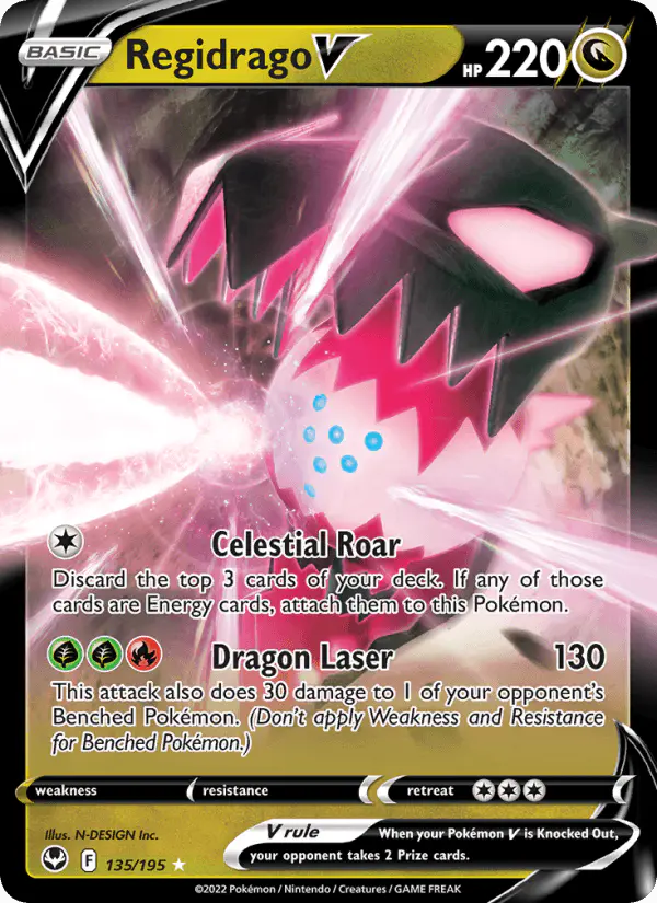 Carta Regidrago V 135/195 de Silver Tempest