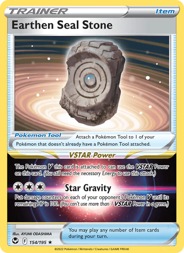 Carta Earthen Seal Stone 154/195 de Silver Tempest